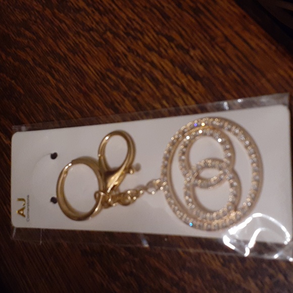 PURSE CHARM KEY HOLDER GOLDTONE - Picture 2 of 2